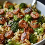 Chicken Sausage and Broccoli Orzo