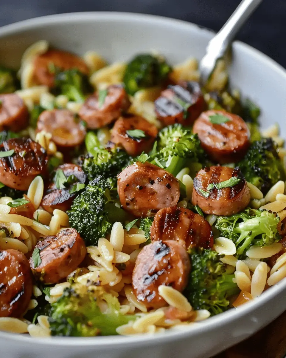 Chicken Sausage and Broccoli Orzo: A Simple, Comforting Delight