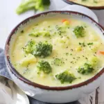 Broccoli, Cauliflower and Cheese Soup