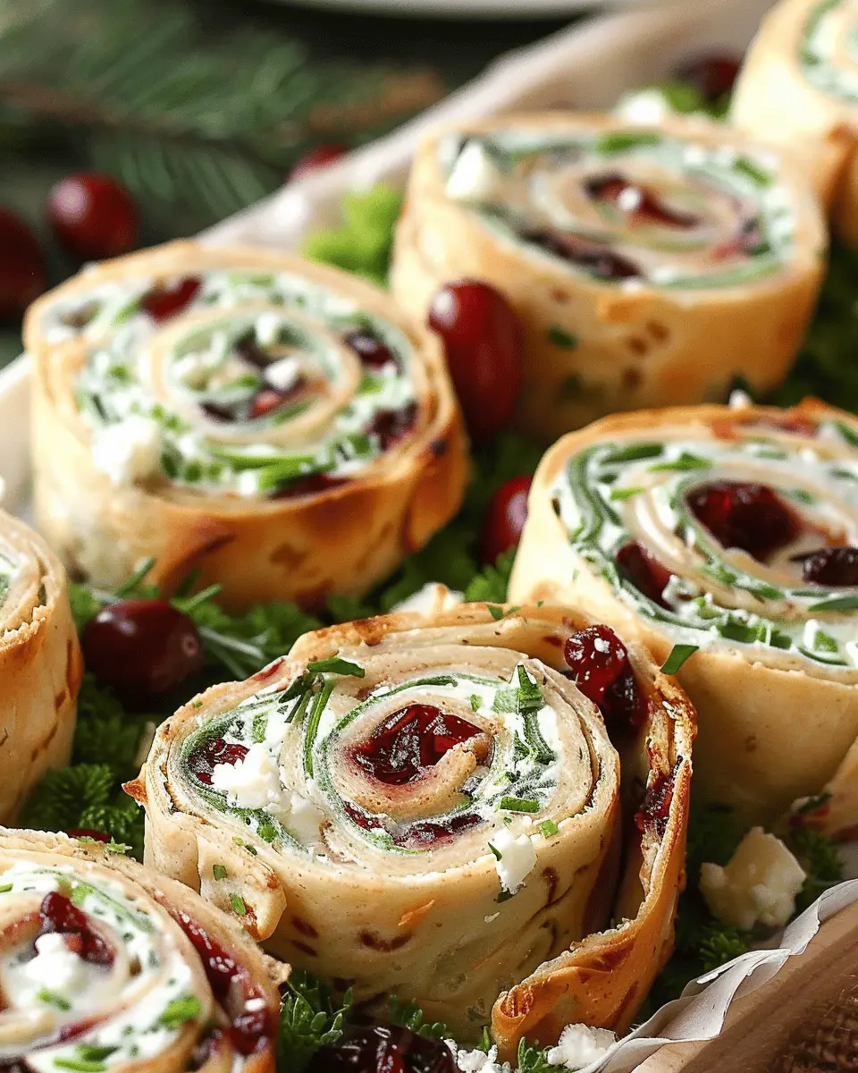 Cranberry and Feta Pinwheels: Easy, Delicious Party Appetizer