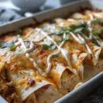 38g Protein Chicken Enchiladas with Dreamy White Sauce