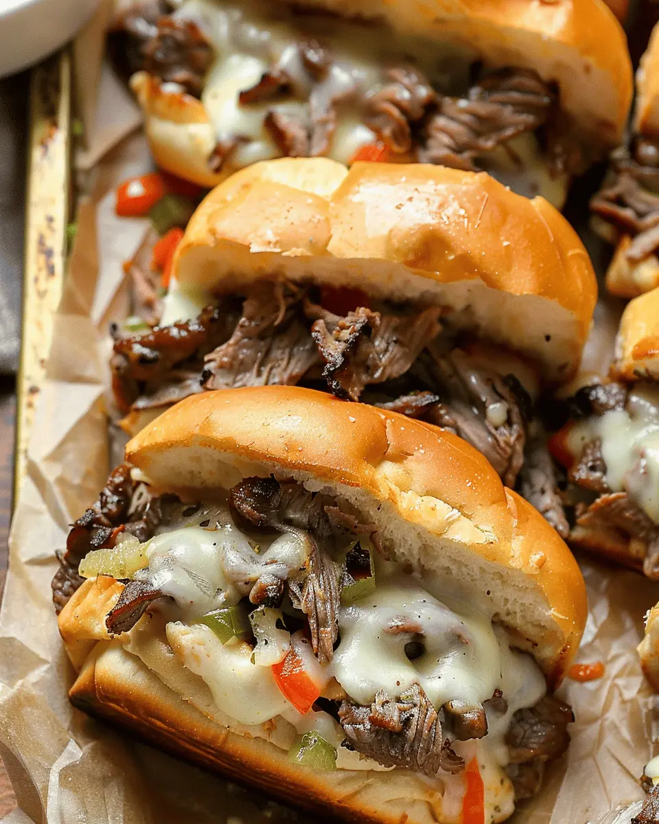 Philly Cheesesteak Sliders