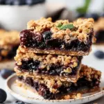 Blueberry Pie Bars with Oatmeal Crumble