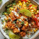 Street Corn Chicken Rice Bowl
