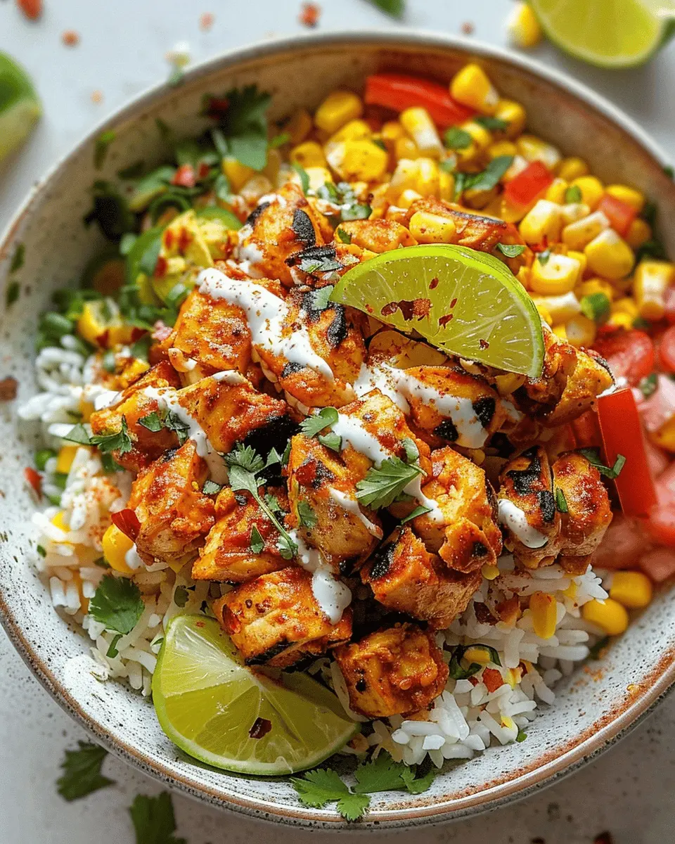 Street Corn Chicken Rice Bowl: A Flavorful Indulgence at Home