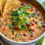 Creamy Vegetarian Tortilla Soup