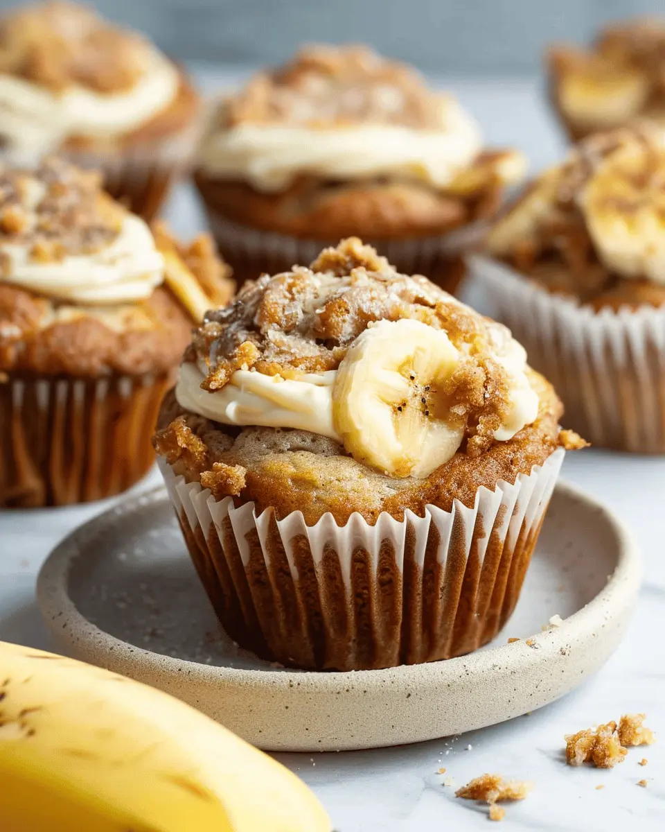 Banana Cream Cheese Muffins
