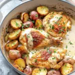 Chicken and Potatoes with Dijon Cream Sauce
