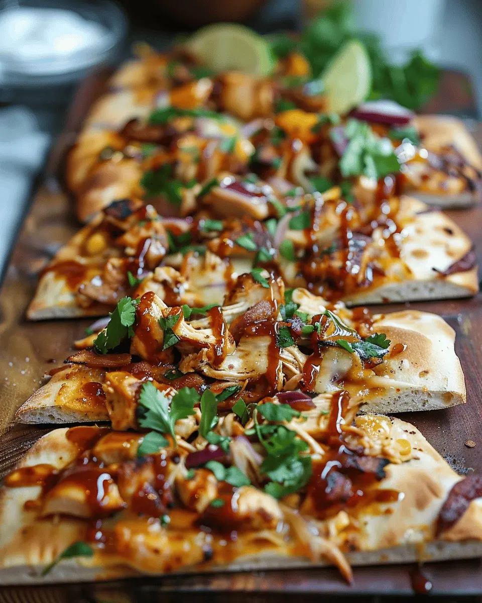BBQ Chicken Flatbread: Easy Indulgence for Home Cooks