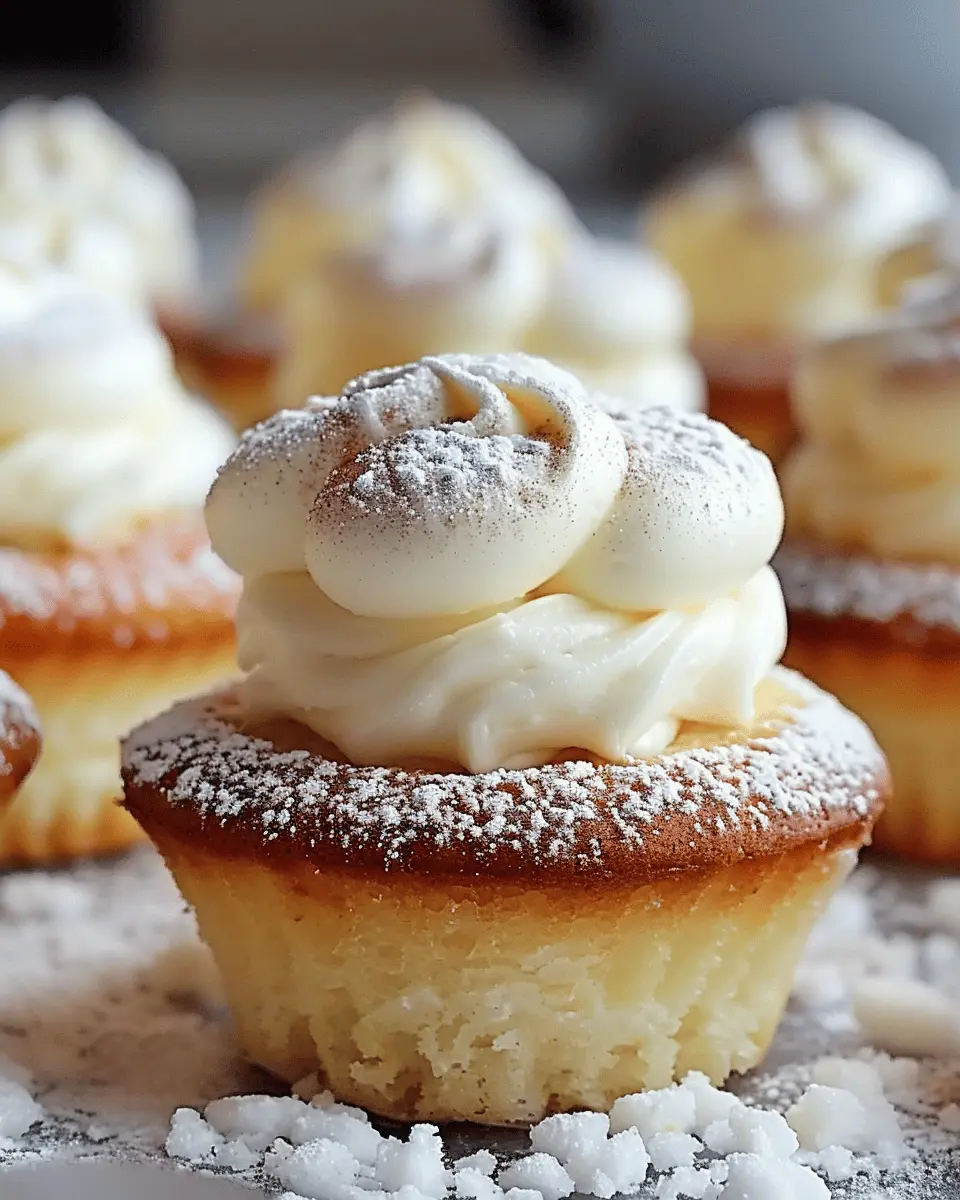 Fluffy Japanese Cotton Cheesecake Cupcakes