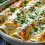 Indulgent White Chicken Creamy Enchiladas for Cozy Nights