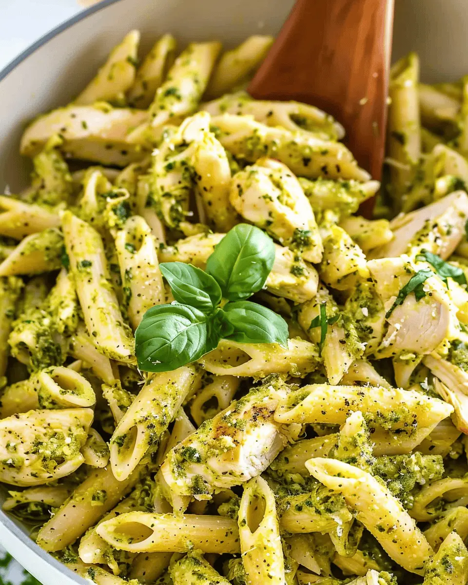 Creamy Chicken Pesto Pasta
