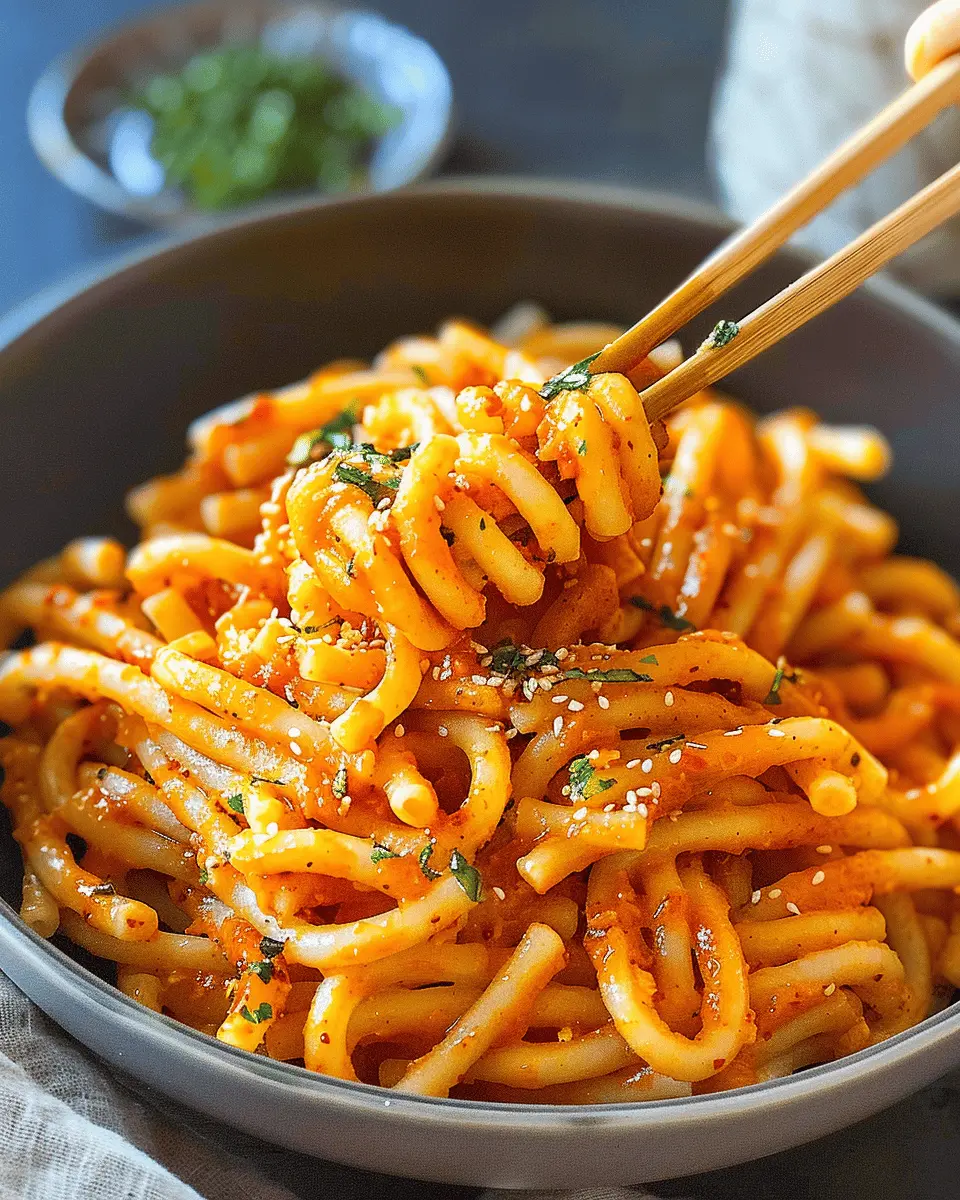 Gochujang Pasta: Easy Recipe with Turkey Bacon and Veggies