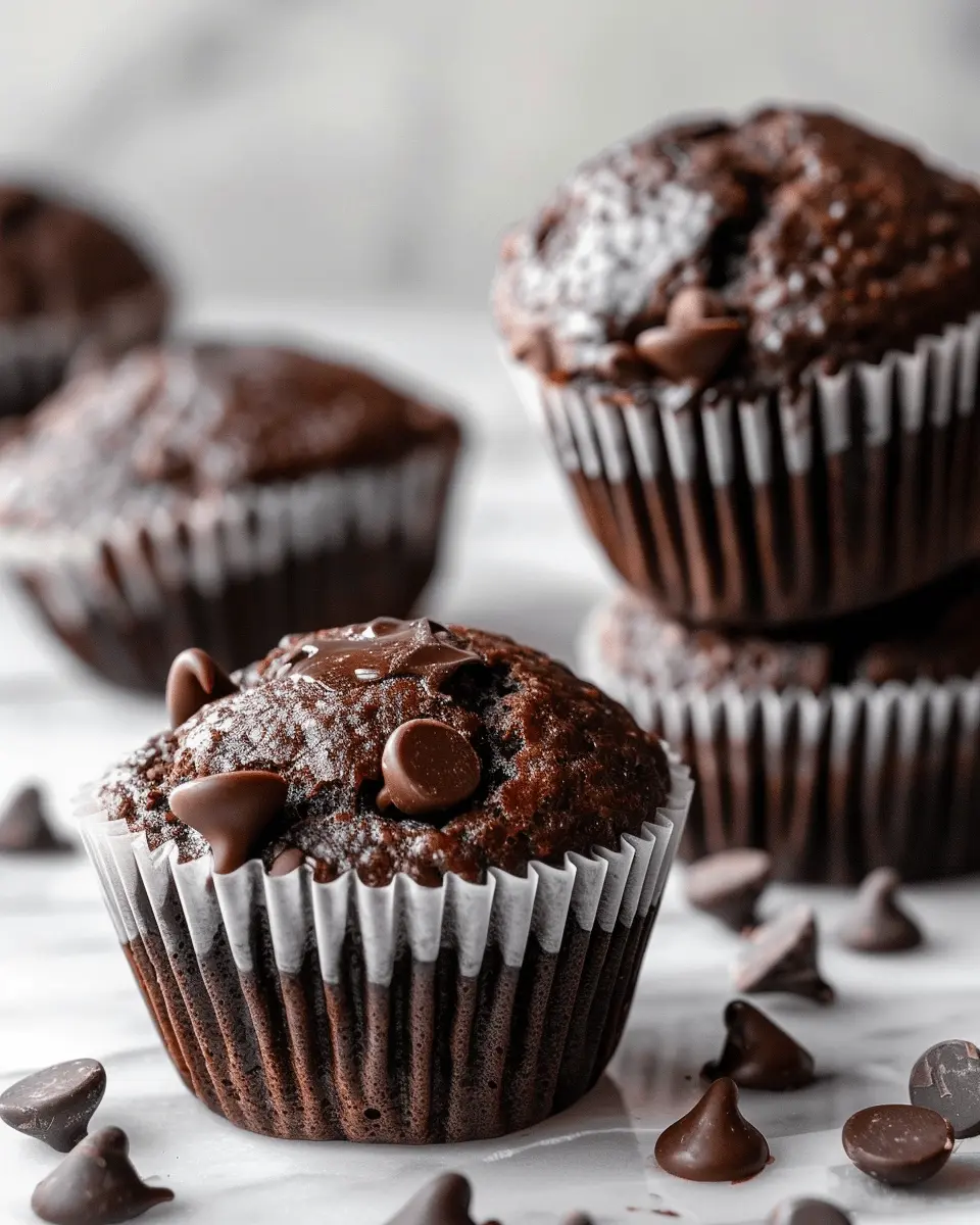 Double Chocolate Banana Muffins Recipe
