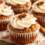 Pumpkin Spice Muffins with Cream Cheese Frosting