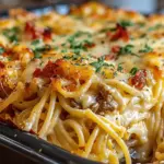 Creamy Southern Spaghetti Bake