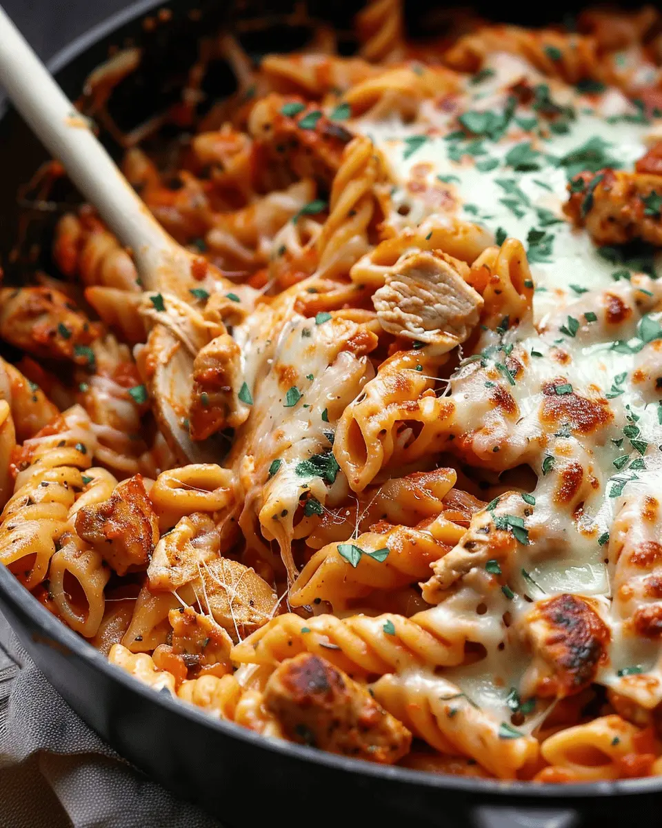 One Pot Chicken Parmesan Pasta