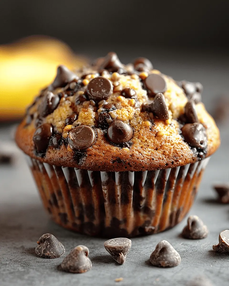 Chocolate Chip Banana Muffin