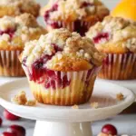 Irresistible Cranberry Orange Muffins with Crumb Topping