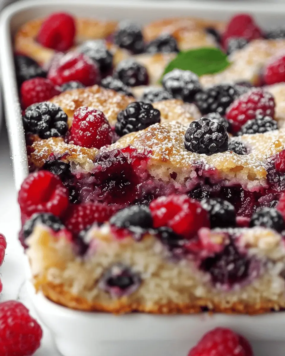 High Protein Triple Berry Bake: Energize Your Mornings Deliciously
