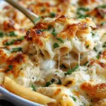 Garlic Parmesan Chicken Alfredo Bake
