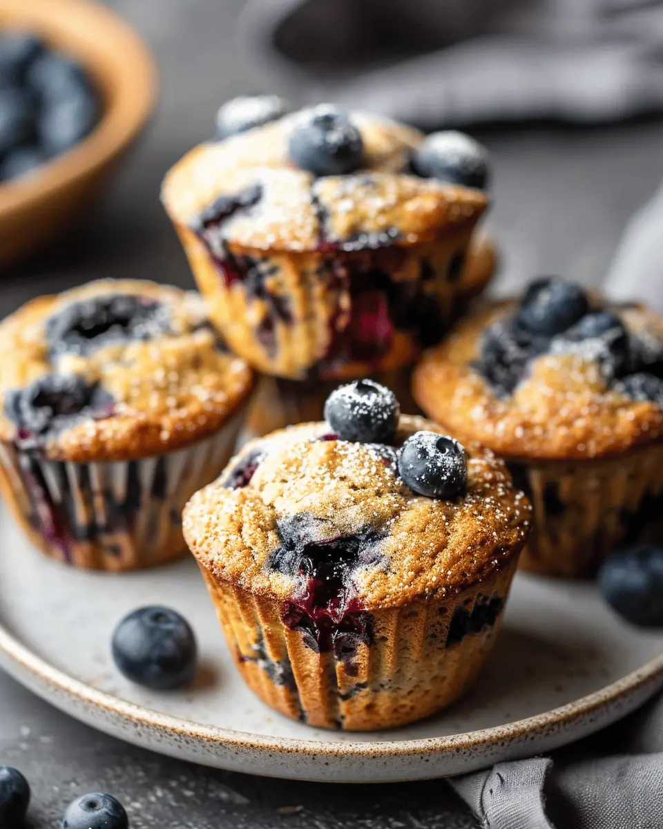 Healthy Greek Yogurt Blueberry Protein Muffins for Guilt-Free Indulgence