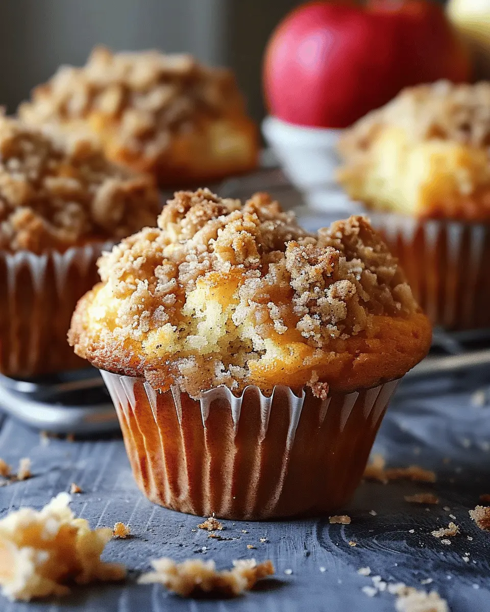 Saftige Apfel-Zimt Streusel Muffins –