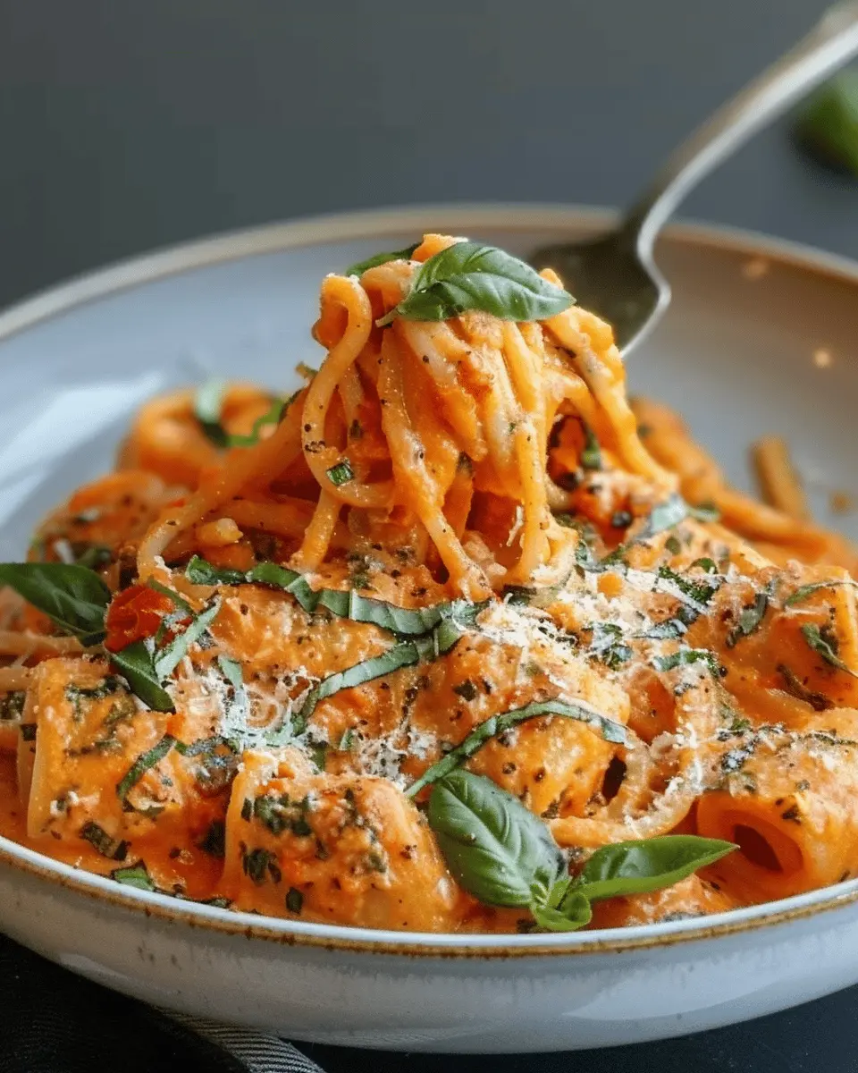Creamy Tomato Garlic Pasta