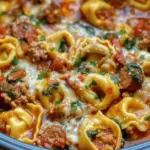 Crockpot Cheese Tortellini and Sausage