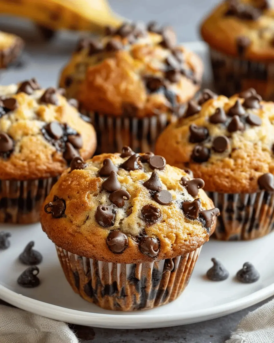 Banana Chocolate Chip Muffins