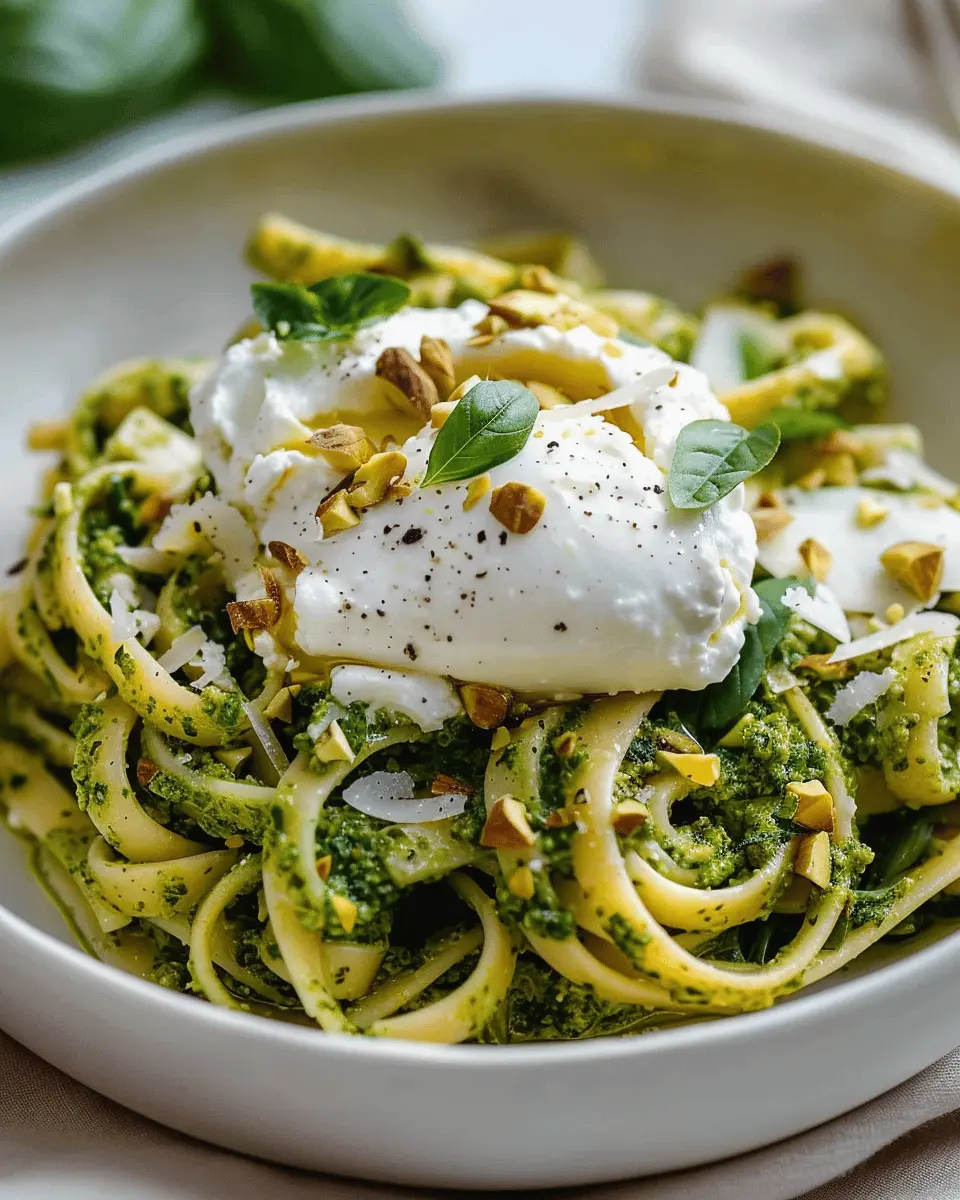 Pistachio Pesto Pasta: The Best Recipe with Creamy Burrata