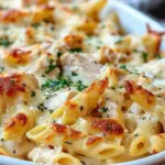 Roasted Chicken Alfredo Pasta Bake
