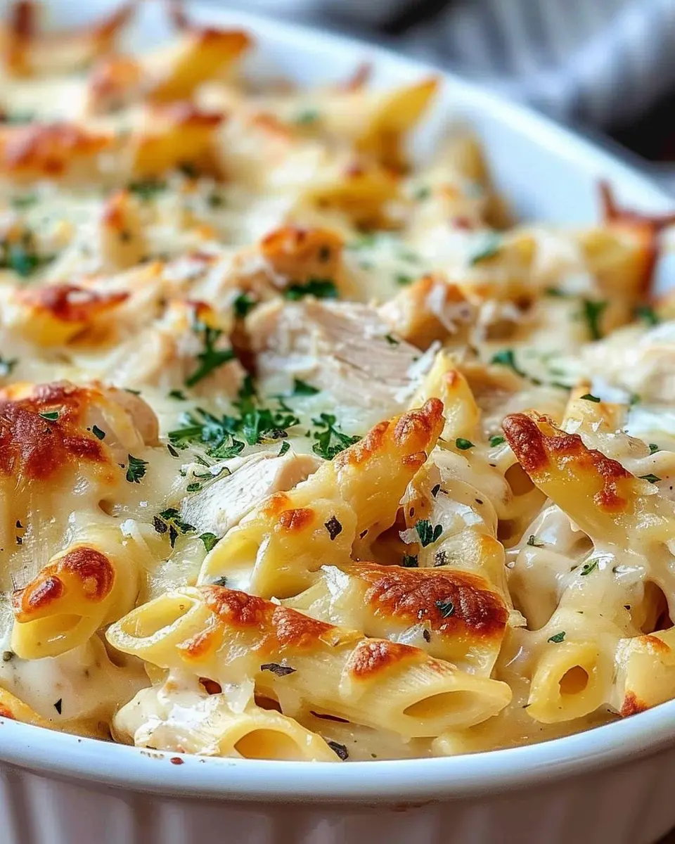 Roasted Chicken Alfredo Pasta Bake: Easy and Indulgent Comfort Food