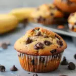 Bakery Style Banana Chocolate Chip Muffins