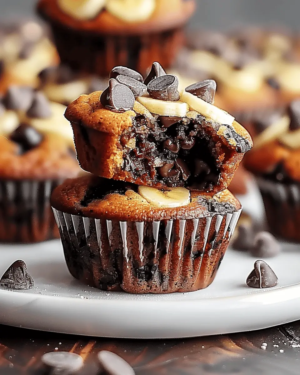 Irresistibly Fluffy Chocolate Chip Banana Bread Muffins