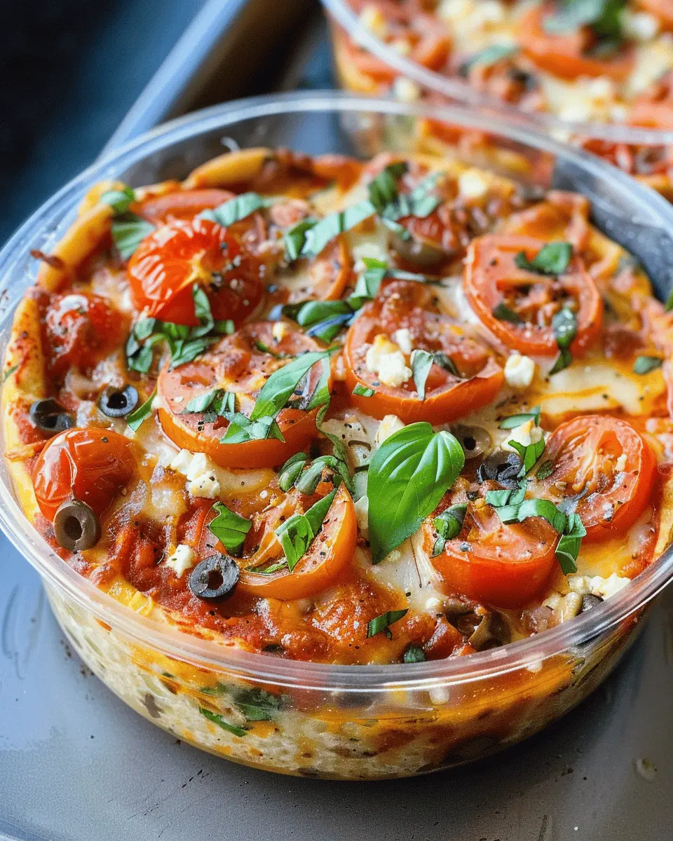 Easy High Protein Cottage Cheese Pizza Bowl Recipe for Healthy Cravings