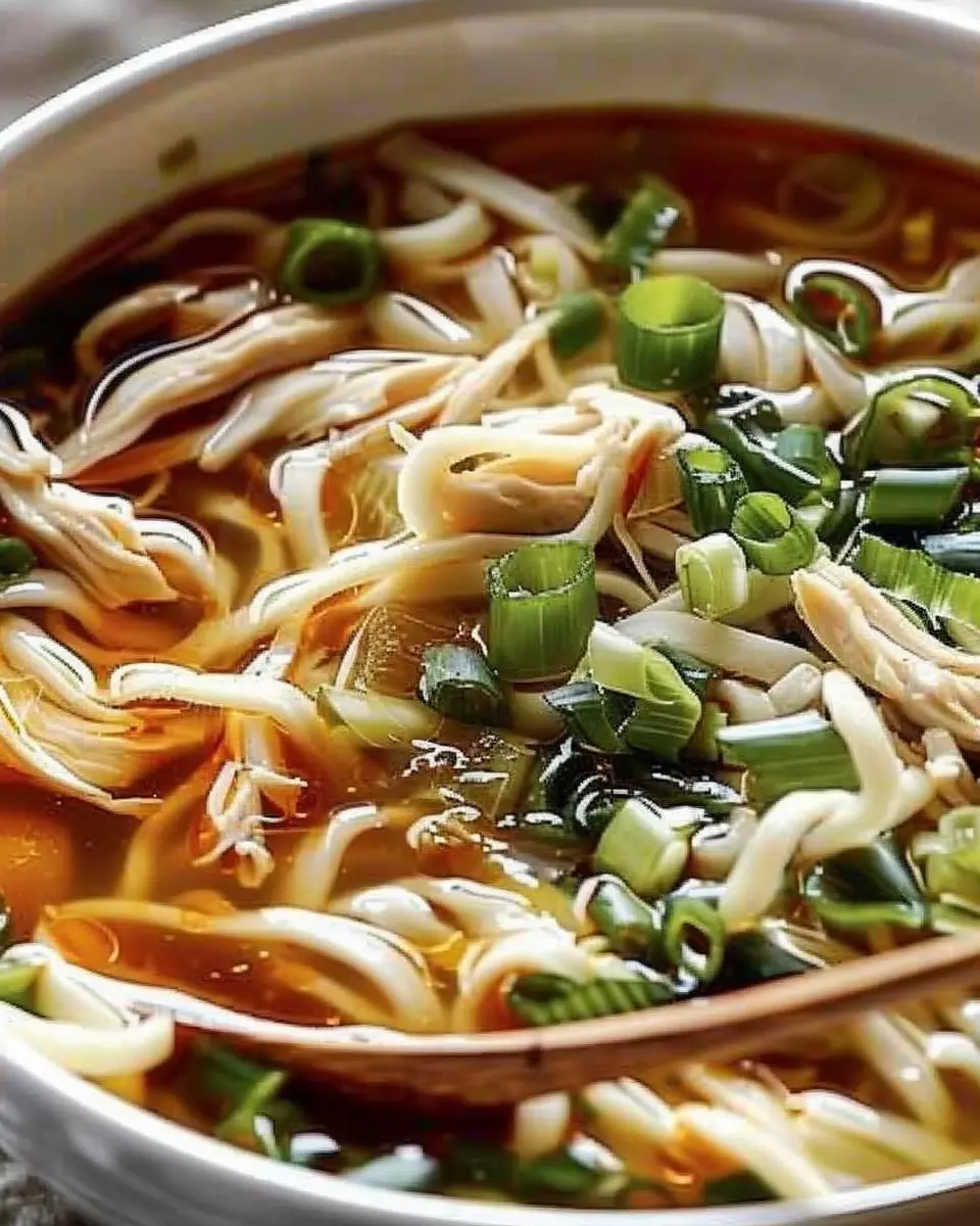 Aromatic Ginger Scallion Chicken Noodle Soup That’s Comforting and Easy