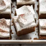Frosted Gingerbread Brownies