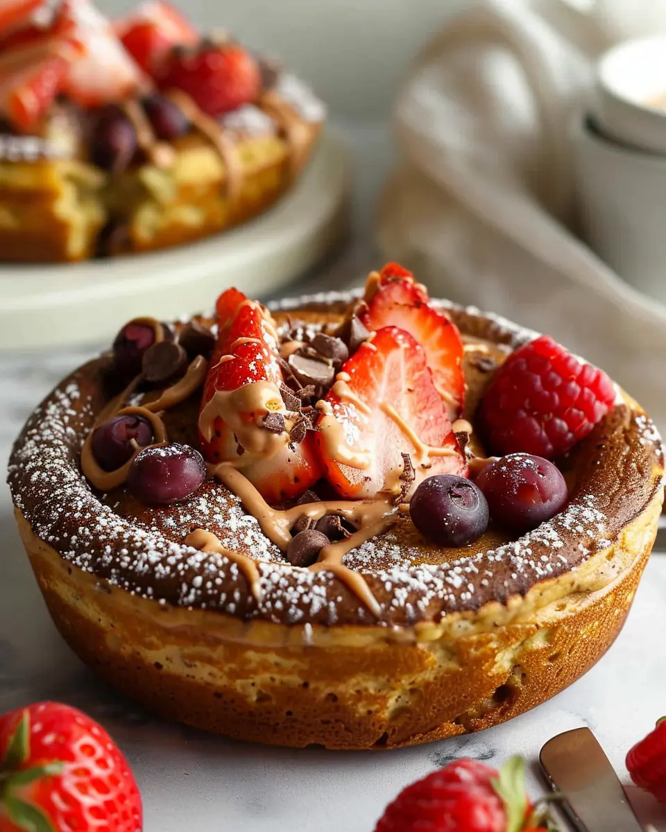 Baked Protein Pancake Bowls