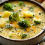 Crockpot Potato Broccoli Cheddar Soup