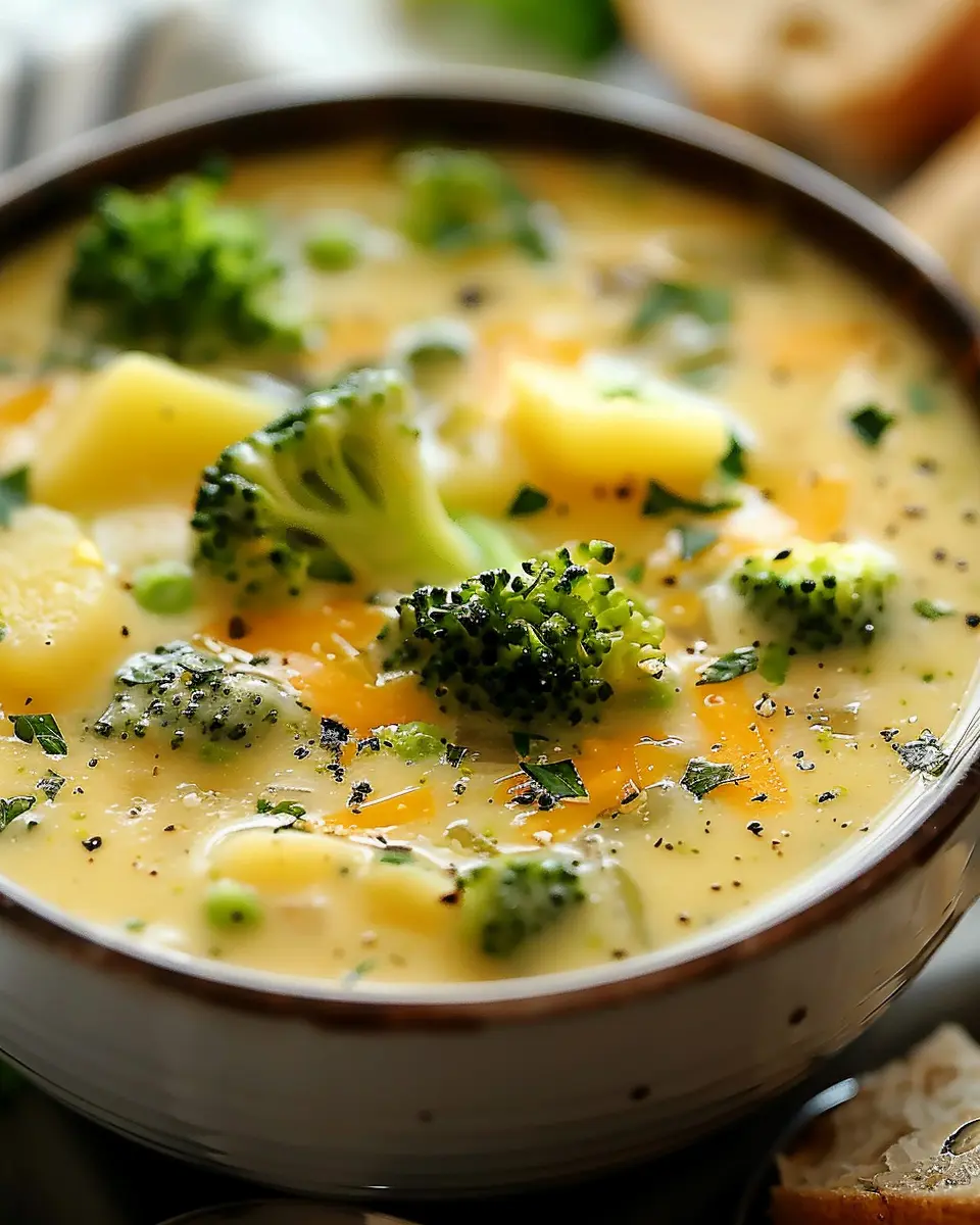 Crockpot Potato Broccoli Cheddar Soup: The Best Cozy Comfort Food