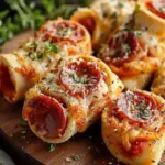 High Protein Pepperoni Pizza Rolls