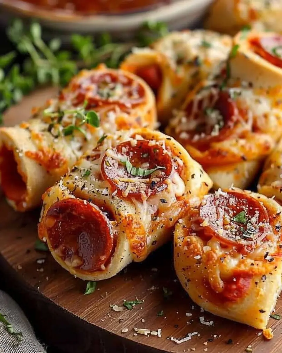 High Protein Pepperoni Pizza Rolls