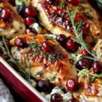 Honey Cranberry Chicken Bake with Ricotta Cheese