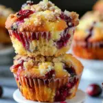 Cranberry Orange Muffins with Streusel Topping