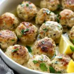 Creamy Lemon Pepper Chicken Meatballs for Quick Dinner Bliss