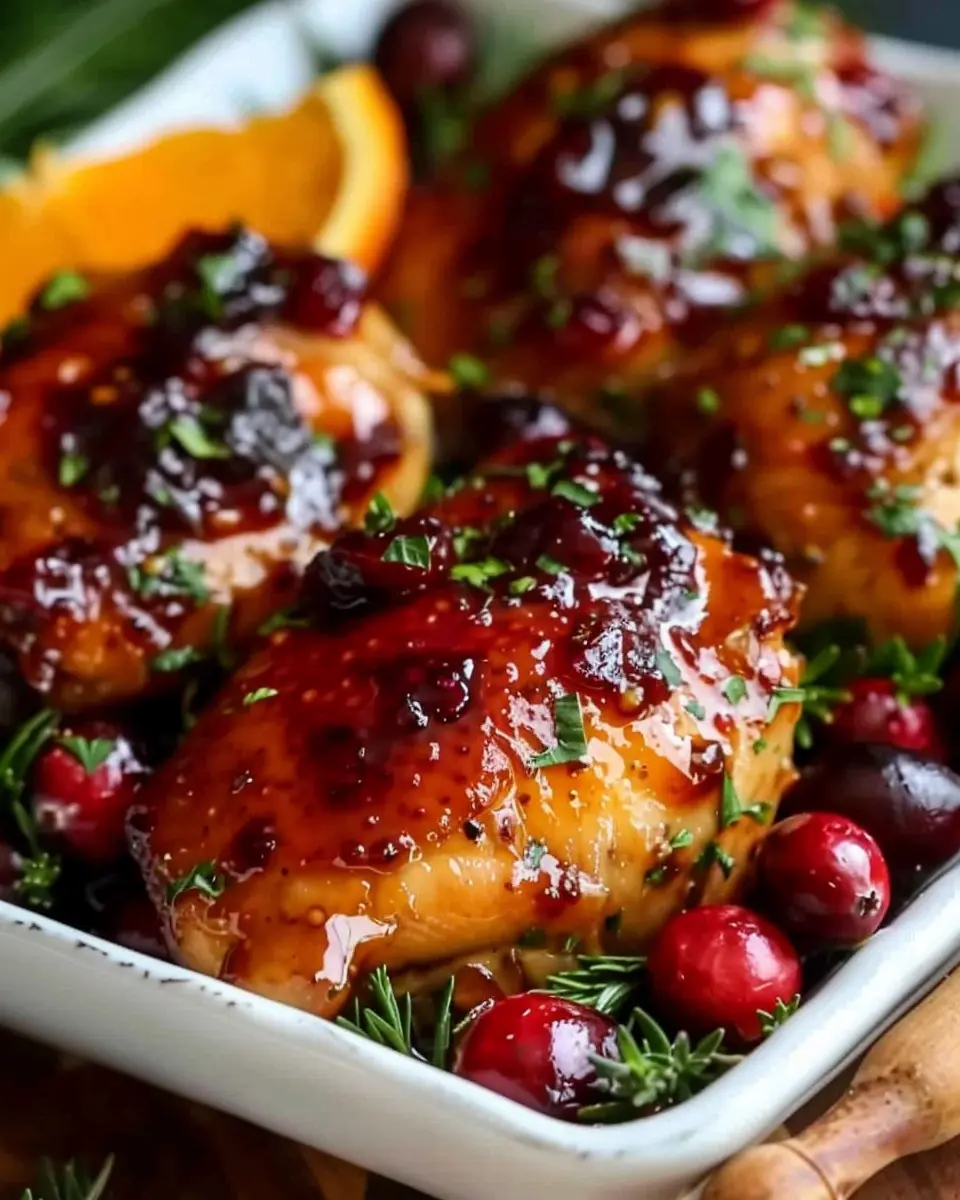 Cranberry Orange Glazed Chicken: Easy and Flavorful Delight