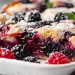 High Protein Triple Berry Bake