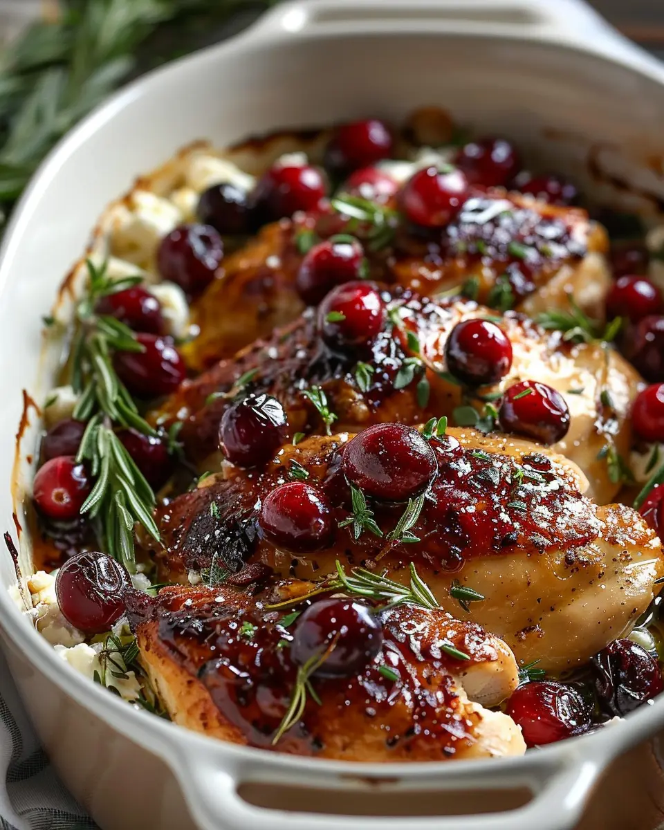 Honey Cranberry Chicken Bake: A Juicy Twist with Ricotta Cheese