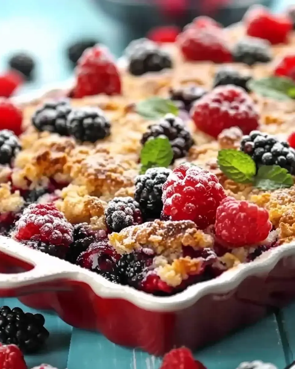 High Protein Triple Berry Bake: Easy & Delicious Family Treat
